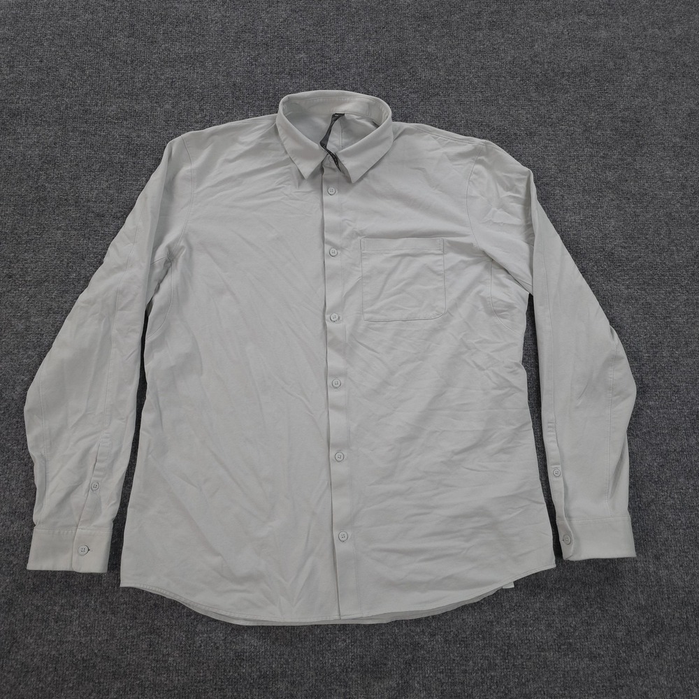 Lululemon Shirt Mens XL Green Commission Button Up Stretch Casual Everyday